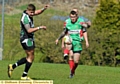 KICK FOR VICTORY: Mick Diveney (right) landed four goals for Waterhead. 
