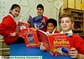 IT all adds up for (from left) Zaynab Khalid, Daanyaal Hussain, Cameron Husselbury and Kieran O’Reilly 
