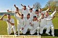 IT’S OURS: Heyside celebrate victory in the Twenty20 Cup final. 