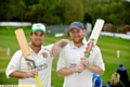 AUSSIE RULES . . . Chris Hutchinson (left) and Ben Dunk scored tremendous unbeaten centuries for Royton last weekend. 