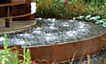 BUBBLING away . . . a part of the water feature at Chelsea 
