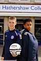ON THE BALL . . . Darcy O’Connor (left) and Jordan Anderson. 