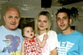 Holly Needham with her grandfather Martin Pickering, her mum, Sarah Pickering and dad, Thomas Needham 
