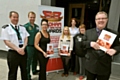 Best Bar None Oldham scheme co-ordinator Joe Curran (right) with (from left) Chief Inspector Andy Harty, David McNally from the North-West Ambulance Service, Michelle Buckley from Bamboogy, Keyah Hughes from Slam Shot Bar, Sara Hewitt, town centre manager, and Street Angel Jean Doyle 
