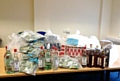 SOME of the illegal cigarettes and alcohol seized in Oldham 
