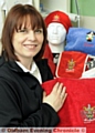 CAREER change . . . Becky Nowell with some of her products at home in Lees 