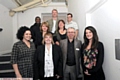 PROJECT launch . . . front, from left, Chelsea Morgan (project worker), Grainne McCormick (music teacher at Oldham Academy North), Coliseum chief executive David Martin, Carly Henderson (project worker) and other school representatives