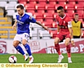 YOU’RE THE MAN . . . Athletic new signing Charlie MacDonald will be a big hit on and off the pitch at Boundary Park 
