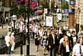 BEST foot forward . . . the procession makes it way to Oldham Parish Church