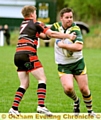 Jason Best (right) was handed a two-match ban for punching against Elland. 
