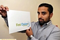DETERMINED: Tariq Mushtaq from First Choice Investments and (below) the First Choice Homes Oldham logo 
