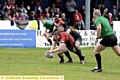 THERE was celebration from Jon Ford after completing his superb hat-trick for Roughyeds. 
