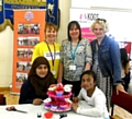 Milestone for FCHO Community funded projects. Shamina, Jo, Shirley Life Long Learning, Zakia and Kathryn 

