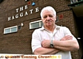 FURIOUS . . . landlord Alan Gibson 
