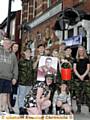 Hathershaw Hotel landlady Melissa Royales and some of helpers involved in the fun day to honour soldier Lee Rigby 
