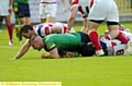 FLAT OUT FOR SUCCESS . . . Danny Langtree scores Oldham’s fourth try against Rochdale in last night’s clash at Spotland. 
