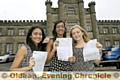 RESULTS thrill at Blue Coat: Tulsi Patel, Priya Vekria and Emily Hayes 
