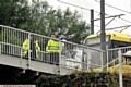 Police on the scene at the fatal incident at Freehold 
