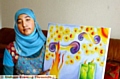 OUTSTANDING student Halima Chowdhury with her art. 
