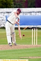 BOUNDARY BID: Uppermill’s Nathan Boote is in full flow. 