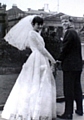 Liz and Arnold at their wedding in 1967. 
