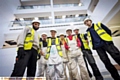 All Hands on deck . . . seven of the 11 apprentices, from left, Ayyaz Ahmed, Ben Mansfield, Luke Wood, Sean Waugh, Brandon Nuttall, Connor Murphy and Danny Fairfoul.