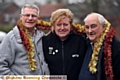 Army veterans David Matthews (right) and Eddie Hodgeson are re-united after over 45 years. Also pictured is Bev Cuerden who tracked down Eddie.
