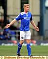 Athletic defender Adam Lockwood in action against Bristol City. 