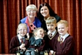 DEVELOPING the senses . . . from left fundraisers Georgie Dean (6), Audrey Robinson (Ruby’s key worker), Ruby, Sally Maders (school pastoral worker), Ruby’s brother Harry (8) and Sophie Dervan (7). Not pictured are fellow fundraisers Grace Slicker, Emily Whittaker and teaching assistant Karen Leigh 
