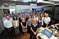 Evening Chronicle reporter Marina Berry (foreground) pictured with colleagues