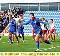 CONFIDENCE BOOST . . . Danny Philliskirk will go into the FA Cup-tie in great spirits.
