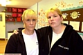ORDEAL . . . nursery nurse Lynn Gray and deputy manager Nicola Woodley