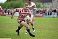 Richard Lepori goes in against Keighley, a game watched by a crowd of 888 at Whitebank.
