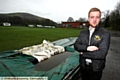 ADAM Smalley surveys the sodden pitch. PICTURES by PAUL STERRITT.
