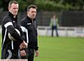 Mossley Joint managers (l-r) Peter Band and Lloyd Morrison