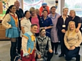 Oldham Coliseum pantomime cast visit The Hospice 
