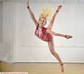 IN full flow . . . talented dancer Courtney Burns 