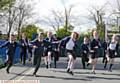 ON the run . . . Youngsters from St Anne's Primary School, Lydgate, run for 15 minutes every school day as part of the Daily Mile initiative
