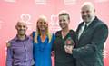 OLDHAM Community Leisure's health and physical activity team have been named as heart heroes by the British Heart Foundation (BHF) at a special awards ceremony held in Manchester. From left, Paddy Wolstenholme, Rachel Holloway, Jo Parry and Jason Bailey