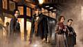 Katherine Waterstone, Eddie Redmayne, Alison Sudol, and Dan Fogler return to the Wizarding World as Tina Goldstein, Newt Scamander, Queenie Goldstein, and Jacob Kowalski