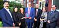 FROM the left: Babar Ali Khan, Naila Akhtar, ex-president of Oldham Law Association, Frances Greenhalgh, vice-chair, presenting a plaque to Mohammed Azam Khan, Zaffar Iqbal, host, Lorraine Mensah, immigration judge, Steve Durham, past president of Oldham Law Association 