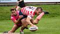 TOUCHDOWN . . . Adam Clay scores Oldham's fourth try in the comeback against Batley.