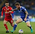 IN LATICS' SIGHTS . . . Jack Byrne (left), pictured playing on loan at Blackburn Rovers,  could be in John Sheridan's line-up at Blackpool tomorrow