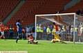 IT'S THERE: Darius Osei scores for Latics