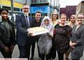 AGE is no barrier . . . front, from left, Judith, Oldham college principal, Alun Francis, Ume Habiba Ghulam, Carla Cordock, head of caring professions, Carly Unsworth, head of maths. Back, from left, James Bacon, Alison Burton, and Riaz Bibi