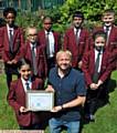 HEALTHY outlook . . . (from left) Debora Gaspar, Mohammed Hussain, Mohammed Hamaad and Dave Dalloway. Centre: Kacie Badby and Elisabeta Oprea. Front: Fatima Ishtiaq and Danny Aspin (Positive Steps)