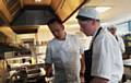 LEARNING the trade . . . with chef Mike Jennings