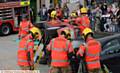 FIRE and rescue crews in action in Parliament Square