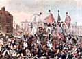 A PAINTING of the Peterloo Massacre