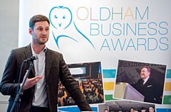 Oldham Council Leader Sean Fielding pictured at last night's Oldham Business Awards launch event.

Pictures by Darren Robinson